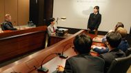 Mi-seon gives the presentation (Image via X @CJnDrama)